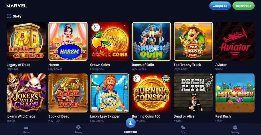 Marvel Casino automaty online